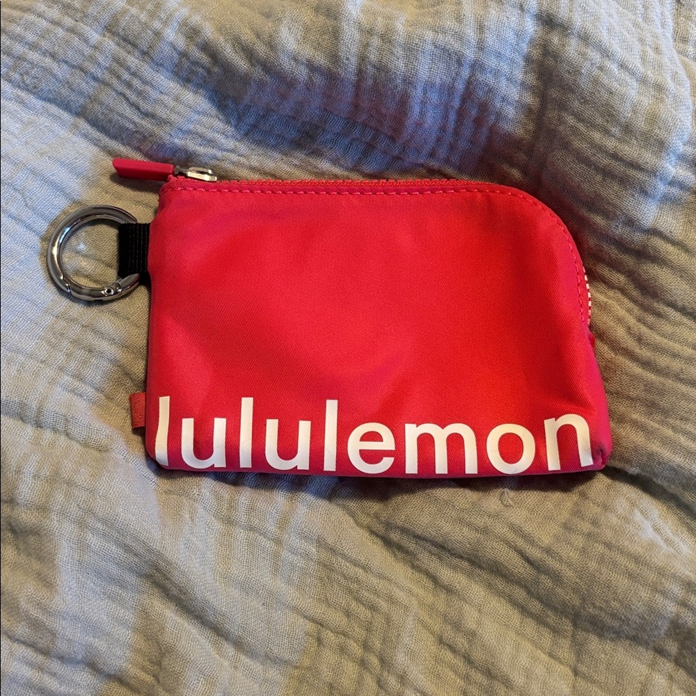 Lululemon pink small wallet